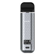 SMOK Novo X Silver Cobra pod vape kit with 25W adjustable power, 800mAh rechargeable battery, and 2ml refillable tank.